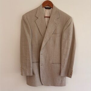 Brooks Brothers Beige Linen Men's Blazer
